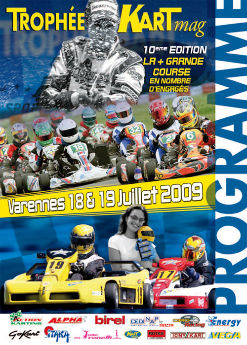 Programme Trophée Kart Mag 2009 - Varennes sur Allier - Liste d'inscrits