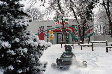 Action Karting sous la neige